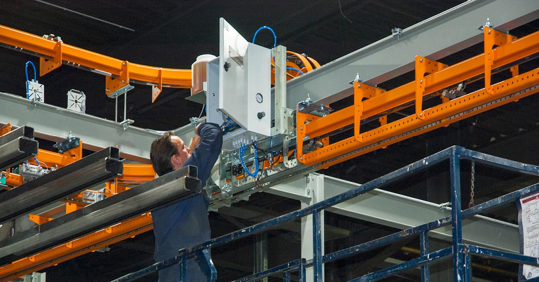 installation of an overhead conveyor system